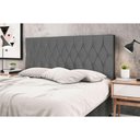 Ver imagem 2 de Cabeceira Casal Queen Jbe Madri 164cm Cinza Cama Box 158cm