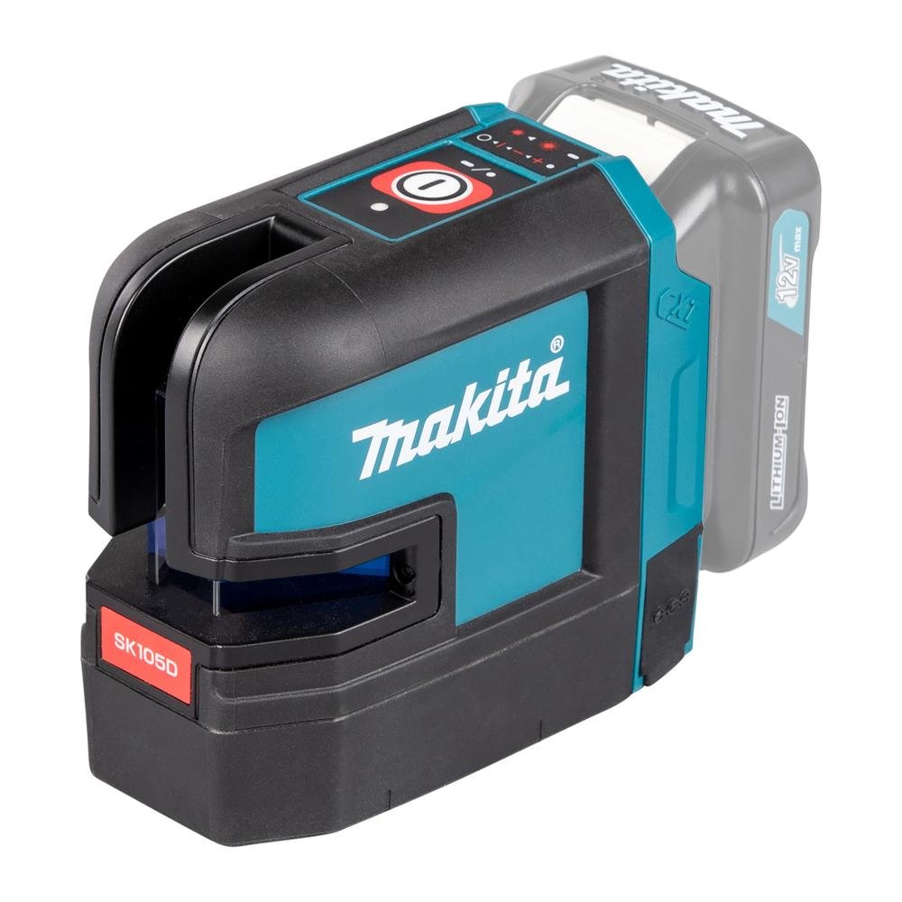 Nivelador Laser de Linhas Cruzadas 25m Resistente Água com Bolsa Suporte de Parede Sk105dz Makita