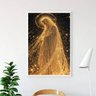 Quadro Nossa Senhora Manto de Luz Dourado 33x24cm:madeira Branca - 1