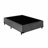 Base Cama Box Casal Suede 138x188 Cinza - 1