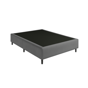 Base Cama Box Casal Suede 138x188 Cinza