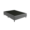 Base Cama Box Casal Suede 138x188 Cinza - 1