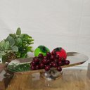 Ver imagem 3 de Prato para Doces de Inox Prata 8x40x15cm Boleira Festa Servir Sobremesa Mesa
