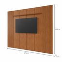 Ver imagem 2 de Painel para TV até 75 Polegadas 100% MDF 234CMX250CM Prateleira Apolo - Mavaular Naturale