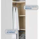 Ver imagem 4 de Guarda Roupa de Canto Oblíquo Modulado 1 Porta Branco Line Infinity