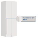 Ver mais imagens de Guarda Roupa de Canto Oblíquo Modulado 1 Porta Branco Line Infinity