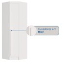 Ver imagem 6 de Guarda Roupa de Canto Oblíquo Modulado 1 Porta Branco Line Infinity
