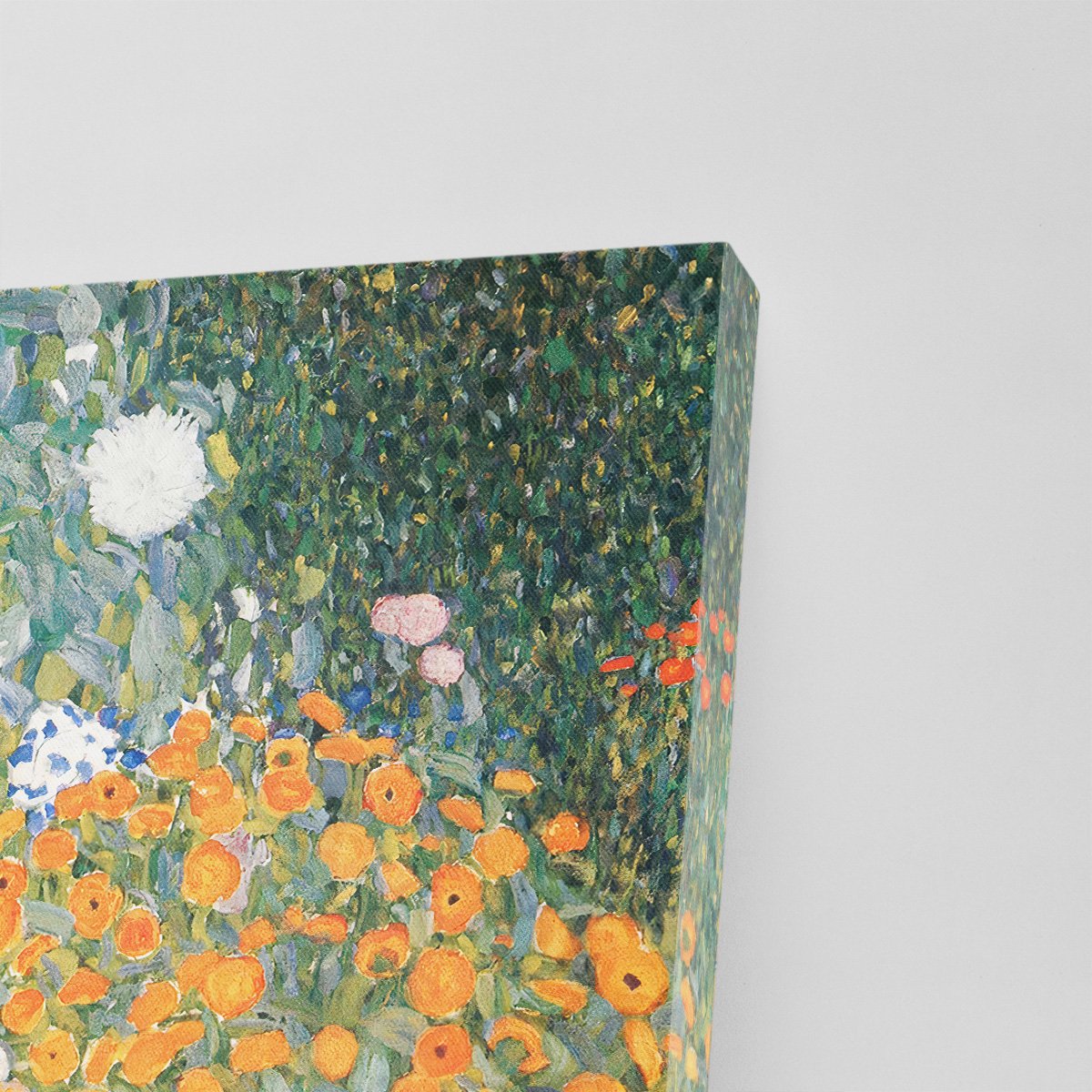 Quadro Jardim Florido Gustav Klimt Flores Canvas 120x120cm - 3
