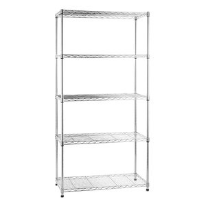 Estante aço cromado 75 x 35 x 155 cm