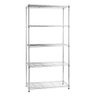 Estante aço cromado 75 x 35 x 155 cm - 1
