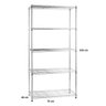 Estante aço cromado 75 x 35 x 155 cm - 11