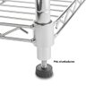 Estante aço cromado 75 x 35 x 155 cm - 9
