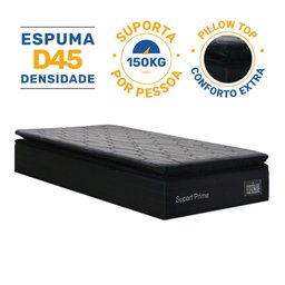 Colchão de Espuma D45 Pillow Top Suport Prime Solteiro 88 Cm - 2