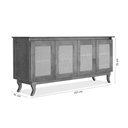 Ver imagem 3 de Buffet 04 Portas Deltan 104 Imbuia Atraente
