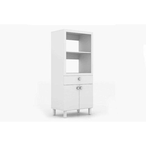 Paneleiro de Cozinha BL-3305 c/ 2 Portas e 1 Gaveta (1 Forno) Branco - Tecno Mobili