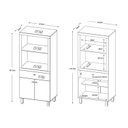 Ver imagem 3 de Paneleiro de Cozinha BL-3305 c/ 2 Portas e 1 Gaveta (1 Forno) Branco - Tecno Mobili