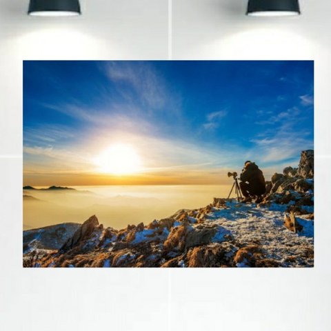 Quadro Decorativo Tela Canvas Paisagens Ref:qbpa31 Lojall 120 X 80 Cm Borda Infinita
