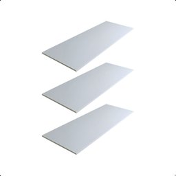 Kit 3 Prateleira Branca 90X40 Tampo Tabua Mdf  Organizadora Decoração Cozinha Quarto Banheiro Sala - 1