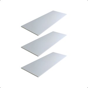 Kit 3 Prateleira Branca 90X40 Tampo Tabua Mdf  Organizadora Decoração Cozinha Quarto Banheiro Sala