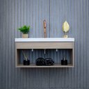 Ver imagem 1 de Gabinete Armário para Banheiro 60cm Mdf com Cuba - Zoff Berlin