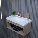 Ver imagem 3 de Gabinete Armário para Banheiro 60cm Mdf com Cuba - Zoff Berlin