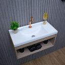 Ver imagem 4 de Gabinete Armário para Banheiro 60cm Mdf com Cuba - Zoff Berlin