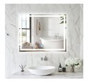 Ver imagem 3 de Espelho Jateado Iluminado com Led Frio e Touch 80x70cm Horizontal