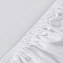 Jogo de Cama Solteiro de Algodão 200 Fios Liso Branco com Detalhe em Dourado 3 Peças - 4