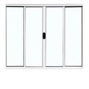 Ver imagem 1 de Janela de Alumínio Abertura Central 4 Folhas Sem Grade 100x150cm Branco Allo Esquadrias