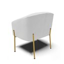 Ver imagem 6 de Cadeira Sala de Jantar Pé de Ferro Dourado Stella Linho D03 - D'Rossi