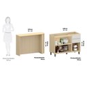 Ver imagem 4 de Bancada de Cozinha com Balcão 100% MDF 144cm Aura Luciane Móveis