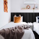 Ver imagem 1 de Cabeceira De Cama Modulada Estofada Preta