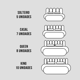 Cabeceira De Cama Modulada Estofada Preta - 6