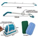 Ver imagem 3 de Escova Limpeza Eletrica 2 Em 1 Sem Fio Cabo Retratil Multiuso Limpa Esfrega Poli Piso Parede Janela