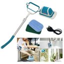 Ver imagem 2 de Escova Limpeza Eletrica 2 Em 1 Sem Fio Cabo Retratil Multiuso Limpa Esfrega Poli Piso Parede Janela