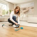 Ver mais imagens de Escova Limpeza Eletrica 2 Em 1 Sem Fio Cabo Retratil Multiuso Limpa Esfrega Poli Piso Parede Janela