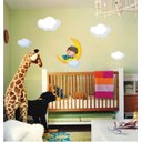 Ver imagem 2 de Adesivo De Parede Decorativo Meninos Meninas Quarto Bebê