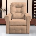 Ver imagem 2 de Poltrona do Papai Core 83cm Reclinável Manual Suede Bege - Sallar Home