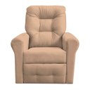 Ver imagem 5 de Poltrona do Papai Core 83cm Reclinável Manual Suede Bege - Sallar Home