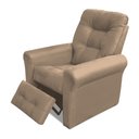 Ver imagem 1 de Poltrona do Papai Core 83cm Reclinável Manual Suede Bege - Sallar Home