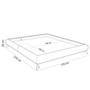 Ver imagem 2 de Cama Casal Queen Base Box Pés de Ferro Estilo Industrial 176cm Otto P05 Veludo Marrom - Lyam Decor
