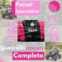 Ver imagem 7 de Quadriciclo Eletrico Infantil 2 Motores 12v Rosa - Xcell