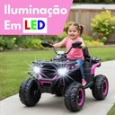 Ver imagem 6 de Quadriciclo Eletrico Infantil 2 Motores 12v Rosa - Xcell