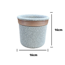 Ver imagem 2 de Vaso de Barro Areia Terrilho 16cm:Cinza