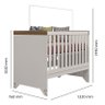 Quarto de Bebê Lívia com Berço Americano Retro Maya Carvalho Off White - Canaã - 8