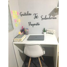 ESCRIVANINHA MESA DE ESTUDOS HOME OFFICE BRANCA - COMPMOVEL - 2