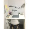 ESCRIVANINHA MESA DE ESTUDOS HOME OFFICE BRANCA - COMPMOVEL - 2
