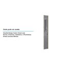 Ver imagem 2 de Porta para Roupeiro Closet Canto Individual 40cm Puxador Perfil Inox Vidro Reflecta Luciane Móveis