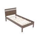 Ver imagem 5 de Cama Solteiro Cm8010 Nogal/branco - Tecno Mobili