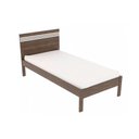 Ver imagem 1 de Cama Solteiro Cm8010 Nogal/branco - Tecno Mobili